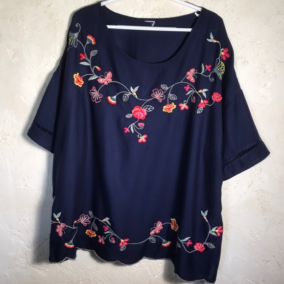 Tops - Embroidered Blouse
